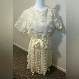 Baltic Born Darbi Floral Midi Dress Cream Size XL